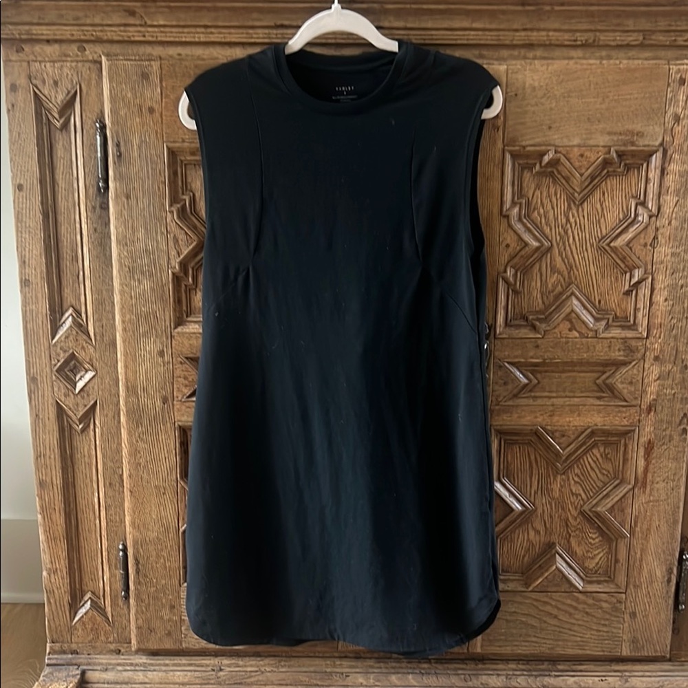 Varley Black Muscle Tee Dress Minimalist Design